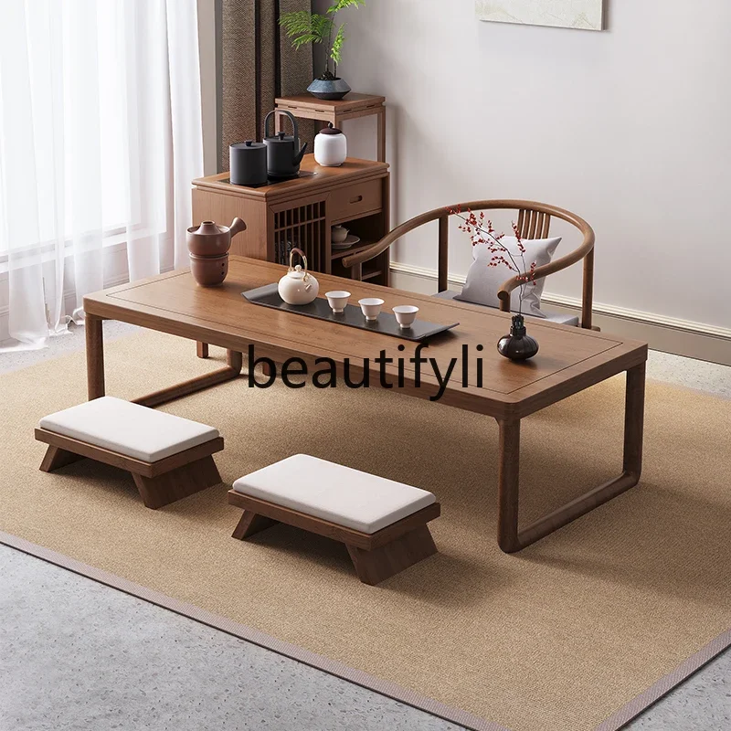 solid wood tatami balcony small tea table Zen Japanese-style small apartment household bay window small tea table
solid wood tatami balcony small tea table Zen Japanese-style small apartment household bay window small tea table