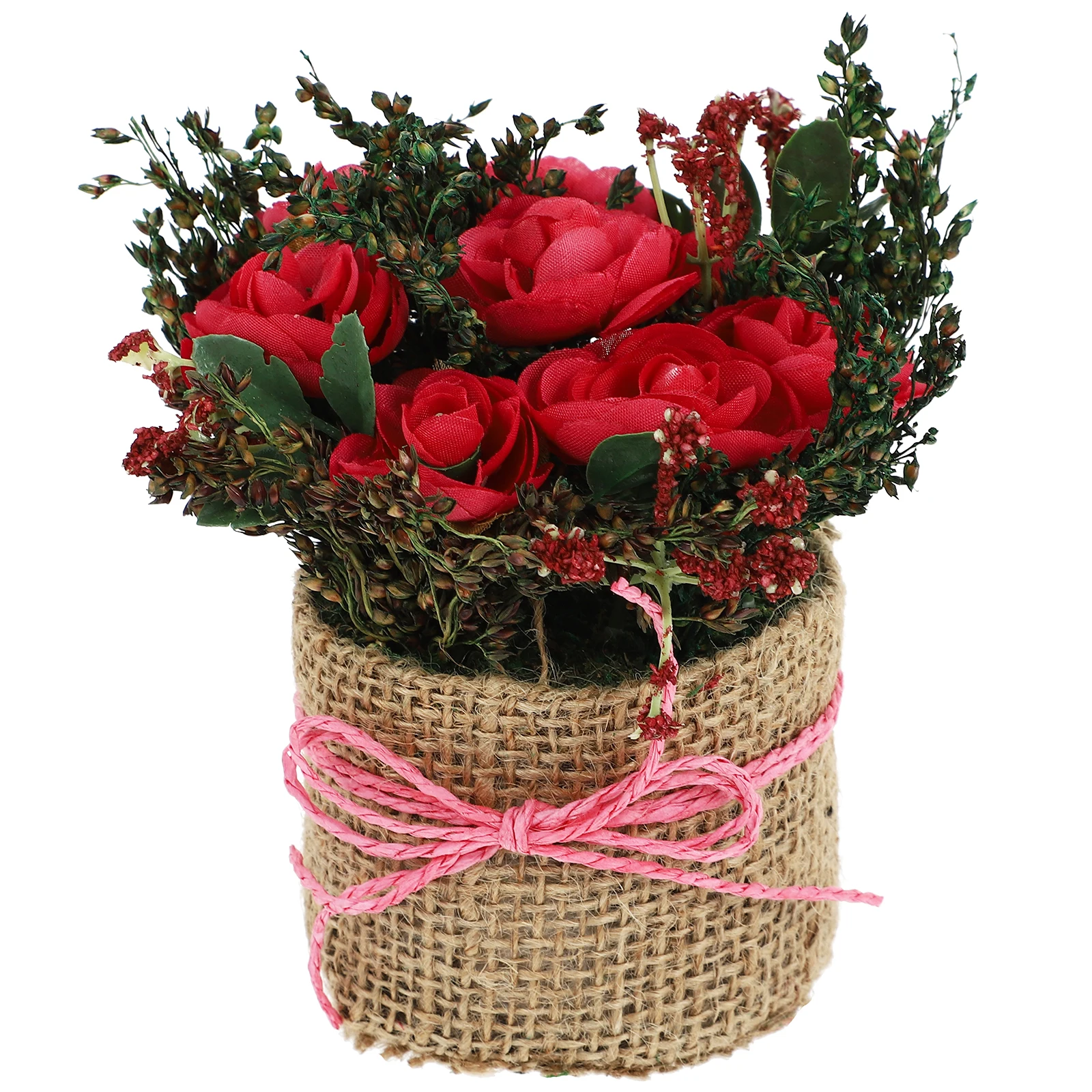 Simulated Rose Pot Plant Artificial Flower Decor Home Office Wedding Birthday Bonsai Fake Plants Long Life Ideal Gifts
Simulated Rose Pot Plant Artificial Flower Decor Home Office Wedding Birthday Bonsai Fake Plants Long Life Ideal Gifts
