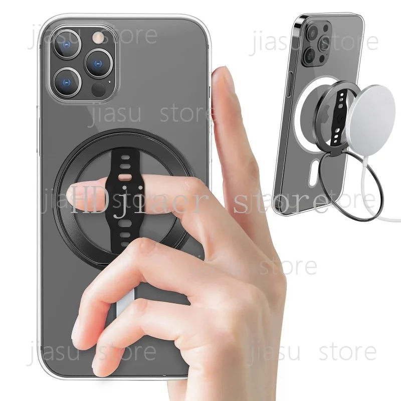 EWA MagSafe Compatible Wireless Charging Phone Grip Stand with Silicone Finger Strap Removable Magnetic Ring Holder
EWA MagSafe Compatible Wireless Charging Phone Grip Stand with Silicone Finger Strap Removable Magnetic Ring Holder