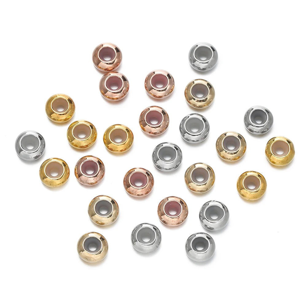 5Pcs/lot 4*8mm Copper Round Beads Crimp End Loose Spacer Bead for DIY Bracelet Necklace Jewelry Making Accessories
5Pcs/lot 4*8mm Copper Round Beads Crimp End Loose Spacer Bead for DIY Bracelet Necklace Jewelry Making Accessories