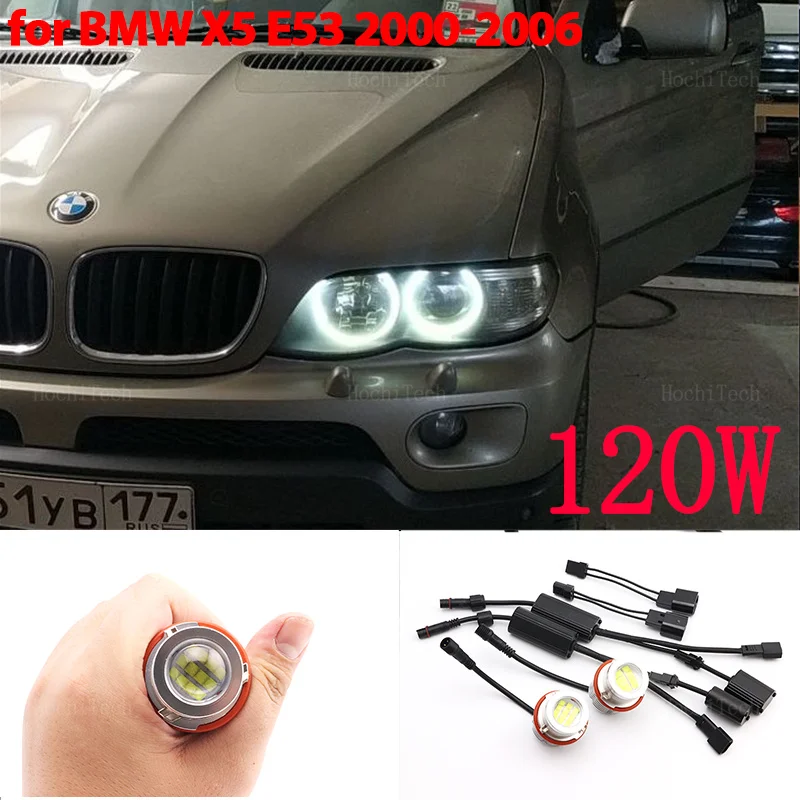 120 Вт светодиодсветильник лампа Angel Eyes для BMW X5 series E53 3.0i 4.4i 4.6is 4.8is m54 M62 N62 2000-2006
120 Вт светодиодсветильник лампа Angel Eyes для BMW X5 series E53 3.0i 4.4i 4.6is 4.8is m54 M62 N62 2000-2006