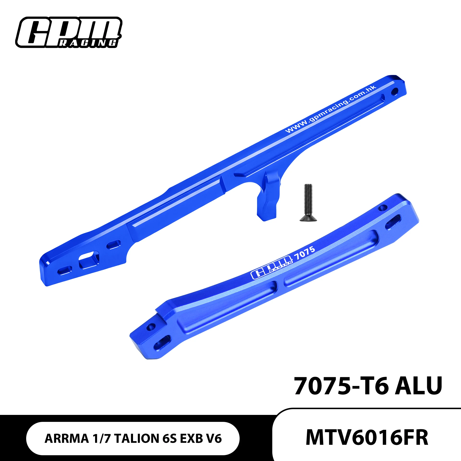 GPM 7075 Alloy Front And Rear Brace For ARRMA 1/7 Talion 6S EXB V6 ARA7707V6
GPM 7075 Alloy Front And Rear Brace For ARRMA 1/7 Talion 6S EXB V6 ARA7707V6