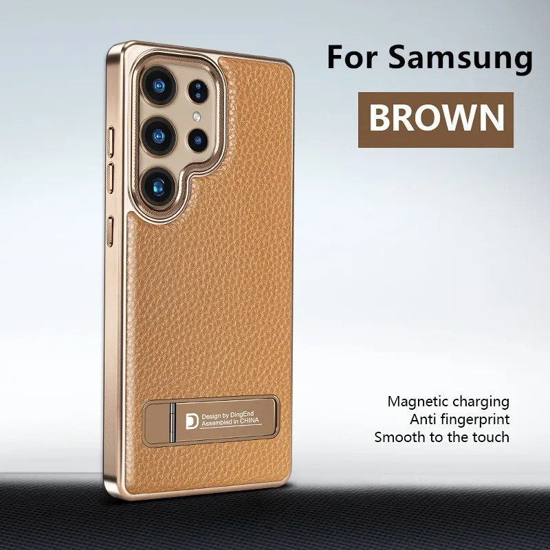 Чехол из натуральной кожи с невидимым металлическим креплением для Samsung Galaxy S26 Ultra S23 S24 S25 Plus, с кнопками из сплава, поддержкой беспроводной зарядки
Чехол из натуральной кожи с невидимым металлическим креплением для Samsung Galaxy S26 Ultra S23 S24 S25 Plus, с кнопками из сплава, поддержкой беспроводной зарядки