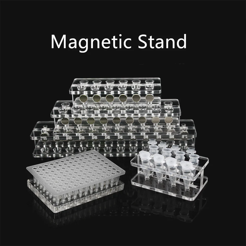Magnetic Holder 0.2ml/1.5ml/2ml/5ml/15ml/50ml Centrifuge Tube Rack Centrifuge Tube Holder Biological Magnetic Bead Separation Te
Magnetic Holder 0.2ml/1.5ml/2ml/5ml/15ml/50ml Centrifuge Tube Rack Centrifuge Tube Holder Biological Magnetic Bead Separation Te