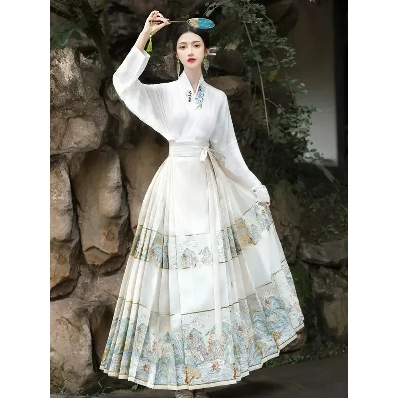 Chinese Style Fashion Eliminate Hanfu Costume For Occasions Slimming Daily Women's Hanfu Suit Petite 2-Piece Set 2025 NEW
Chinese Style Fashion Eliminate Hanfu Costume For Occasions Slimming Daily Women's Hanfu Suit Petite 2-Piece Set 2025 NEW