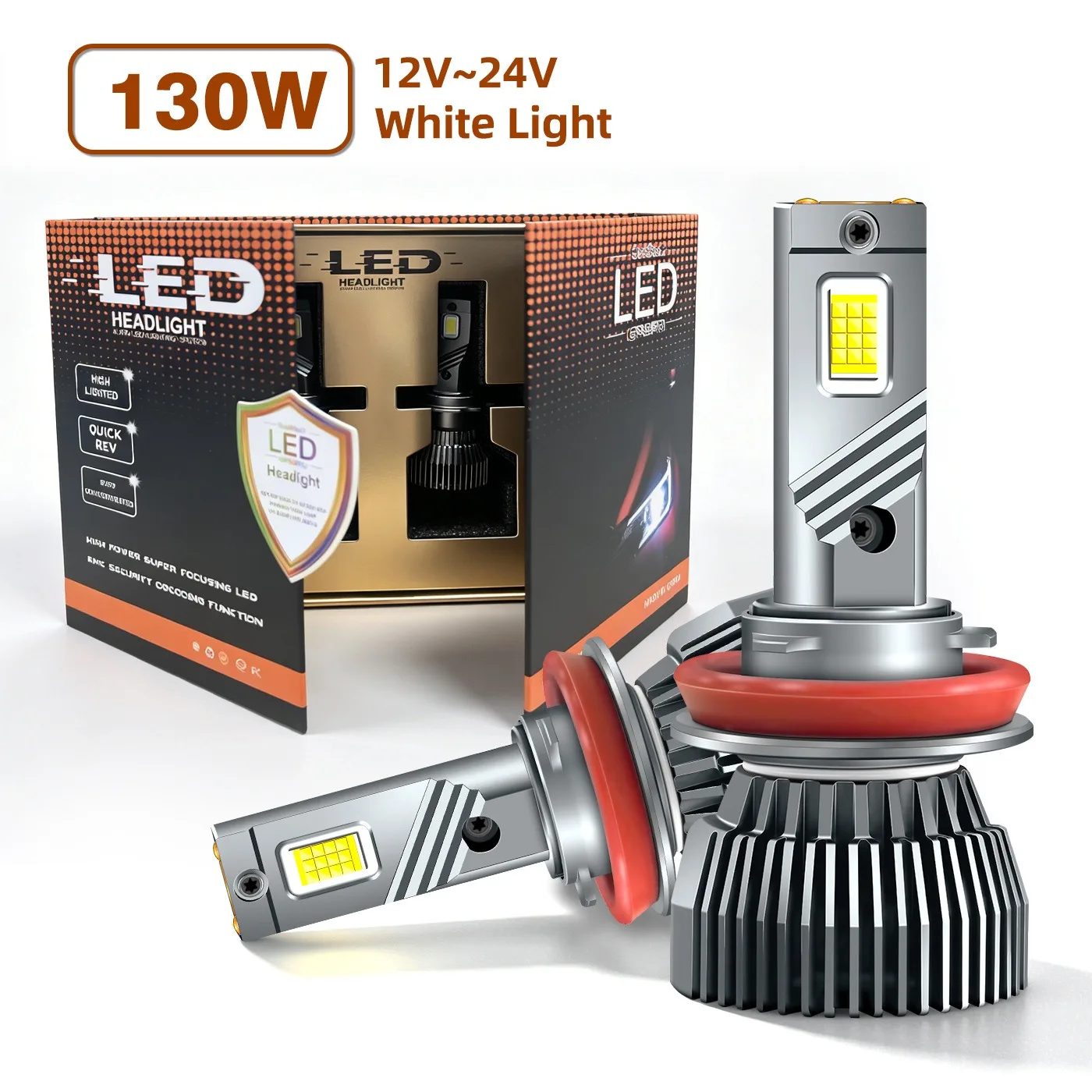 12V 130W 6000K LED Headlight Bulbs H1 H3 H7 H8 H9 H11 HB3 HB4 HIR2 H4 9005 9006 9012 9003 Car Fog Light Retrofit
12V 130W 6000K LED Headlight Bulbs H1 H3 H7 H8 H9 H11 HB3 HB4 HIR2 H4 9005 9006 9012 9003 Car Fog Light Retrofit