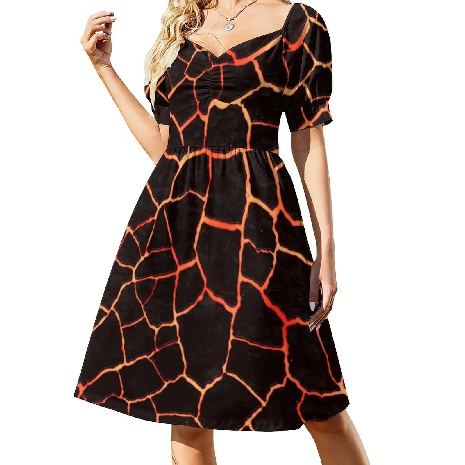 Magma Short-Sleeved Dress elegant party dresses for women 2025 summer dress woman 2025 trendy luxury woman party dress
Magma Short-Sleeved Dress elegant party dresses for women 2025 summer dress woman 2025 trendy luxury woman party dress