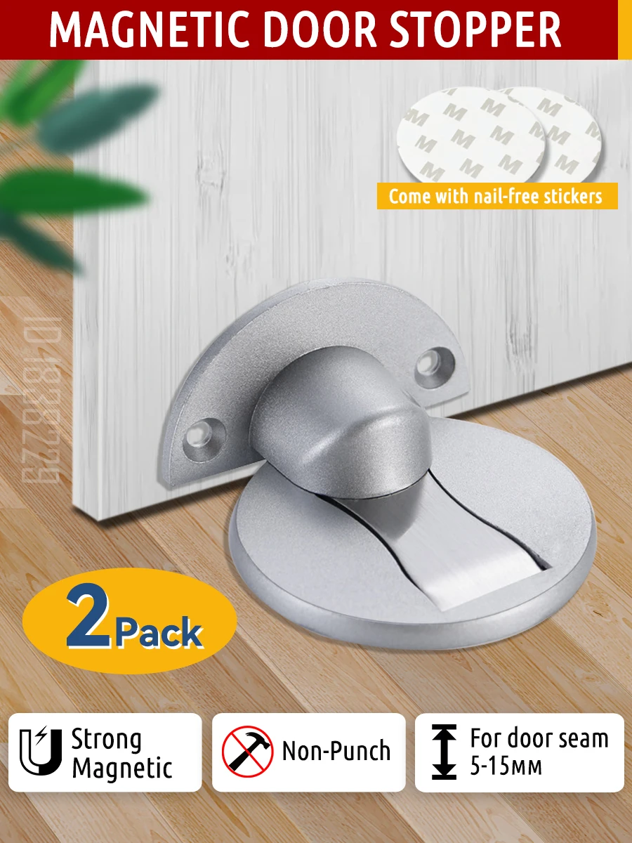 KAK 2PCS Invisible Hidden Magnetic Door Stop Punch-free Strong Magnetic Door Stopper Anti-collision Wall Protector Hardware
KAK 2PCS Invisible Hidden Magnetic Door Stop Punch-free Strong Magnetic Door Stopper Anti-collision Wall Protector Hardware
