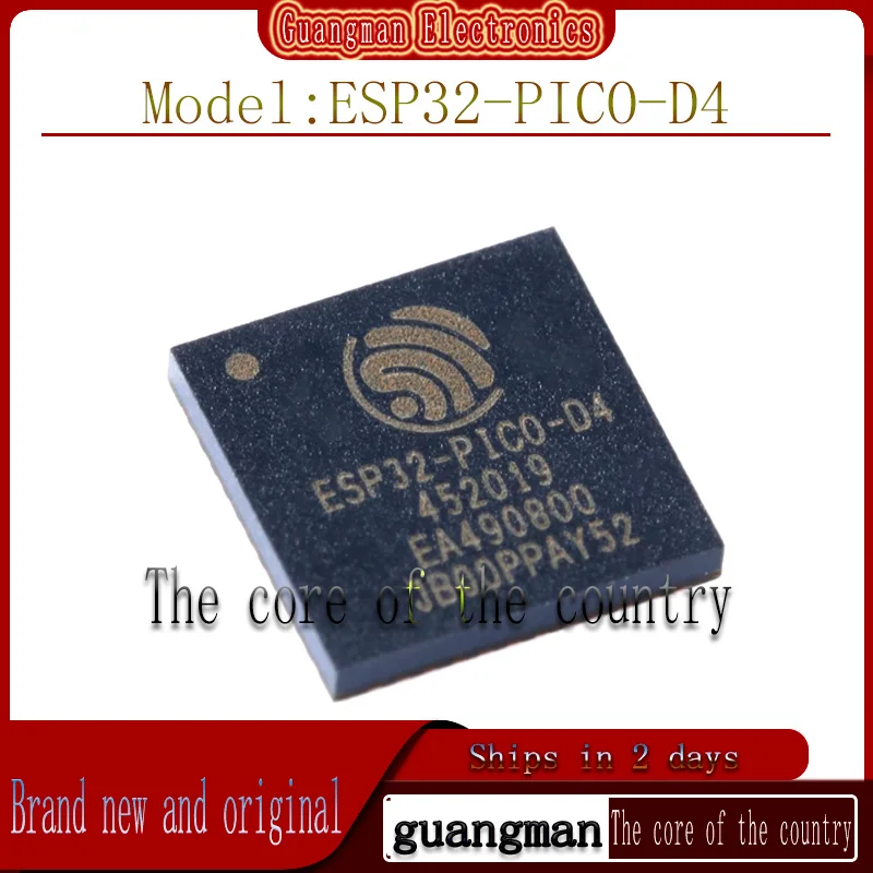 5PCS ESP32-PICO-D4 QFN48 Imported in original packaging Dual-core Wi-Fi & Bluetooth MCU wireless transceiver chip
5PCS ESP32-PICO-D4 QFN48 Imported in original packaging Dual-core Wi-Fi & Bluetooth MCU wireless transceiver chip