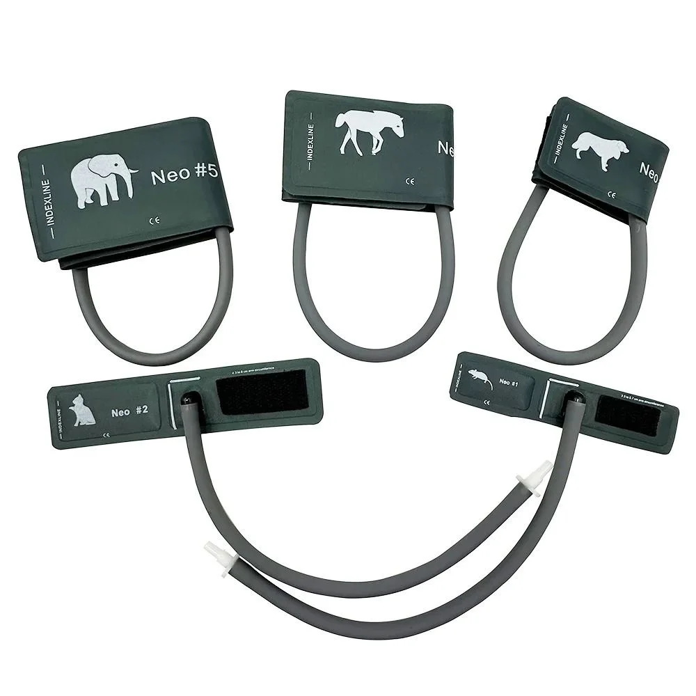 Veterinary Pet Blood Pressure Cuff 5 Sizes NO.1-NO.5 Reusable NIBP TPU Nylon Bladderless Cuff Without Capsule 60cm Hose For Pet
Veterinary Pet Blood Pressure Cuff 5 Sizes NO.1-NO.5 Reusable NIBP TPU Nylon Bladderless Cuff Without Capsule 60cm Hose For Pet