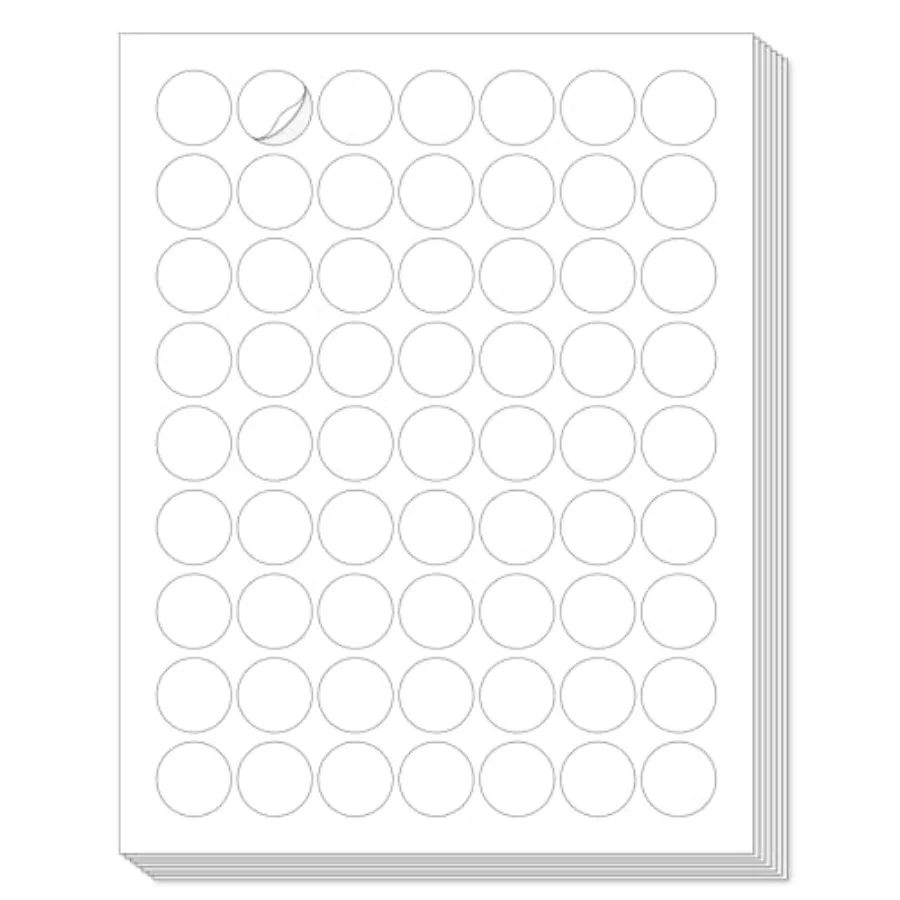 1'' Diameter Round Printable 25 Sheets Matte Sticker Labels for Laser/Inkjet Printer, White Blank Circle Stickers, Strong Adhes
1'' Diameter Round Printable 25 Sheets Matte Sticker Labels for Laser/Inkjet Printer, White Blank Circle Stickers, Strong Adhes