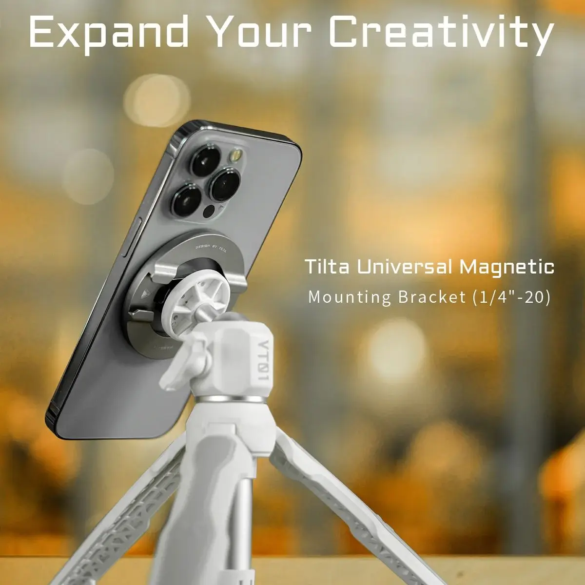 TILTA for iPhone Universal Magnetic Mounting Bracket (1/4"-20) Magnetic Phone Mount Plate for Smartphone Live Streaming Selfies
TILTA for iPhone Universal Magnetic Mounting Bracket (1/4"-20) Magnetic Phone Mount Plate for Smartphone Live Streaming Selfies