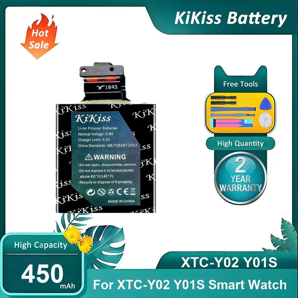 KiKiss Battery For imoo okii XTC-Y02 XTC-Y01S Watch,XTC-Y02 Y01S,450mAh
KiKiss Battery For imoo okii XTC-Y02 XTC-Y01S Watch,XTC-Y02 Y01S,450mAh