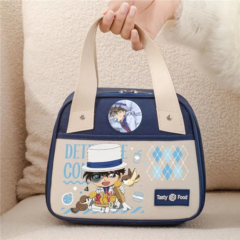 New cartoon innovative Conan lunch box cartoon three-layer thickened insulated lunch children's outdoor picnic plate storage bag
New cartoon innovative Conan lunch box cartoon three-layer thickened insulated lunch children's outdoor picnic plate storage bag