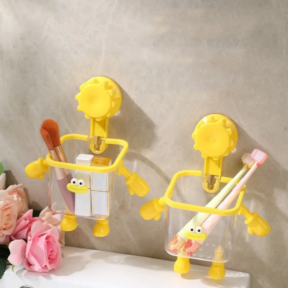2PCS Wall-Mounted Toothbrush Holder Robot Shape Perforation-Free Face Towel Storage Rack Plastic with Suction Cup
2PCS Wall-Mounted Toothbrush Holder Robot Shape Perforation-Free Face Towel Storage Rack Plastic with Suction Cup