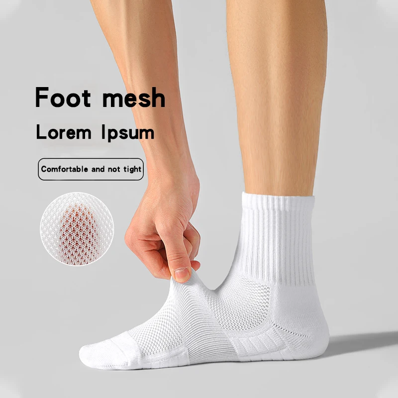 6 пар мужских спортивных носков, до середины икры, с мягкой подкладкой, с дышащей сеткой, всесезонных, однотонных, впитывающих пот, устойчивых к запаху, черно-белых коротких носков, защита пятки, носки для бега унисекс
6 пар мужских спортивных носков, до середины икры, с мягкой подкладкой, с дышащей сеткой, всесезонных, однотонных, впитывающих пот, устойчивых к запаху, черно-белых коротких носков, защита пятки, носки для бега унисекс