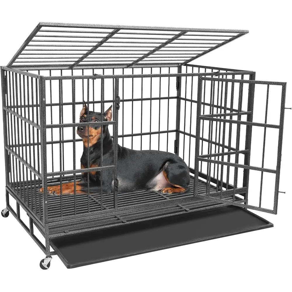 Large Dog Crate – 48 Inch Heavy Duty Metal Kennel or Large Medium and Small Dogs, Sae Indoor & Outdoor XL Big Puppy Cage, Pet Pl
Large Dog Crate – 48 Inch Heavy Duty Metal Kennel or Large Medium and Small Dogs, Sae Indoor & Outdoor XL Big Puppy Cage, Pet Pl