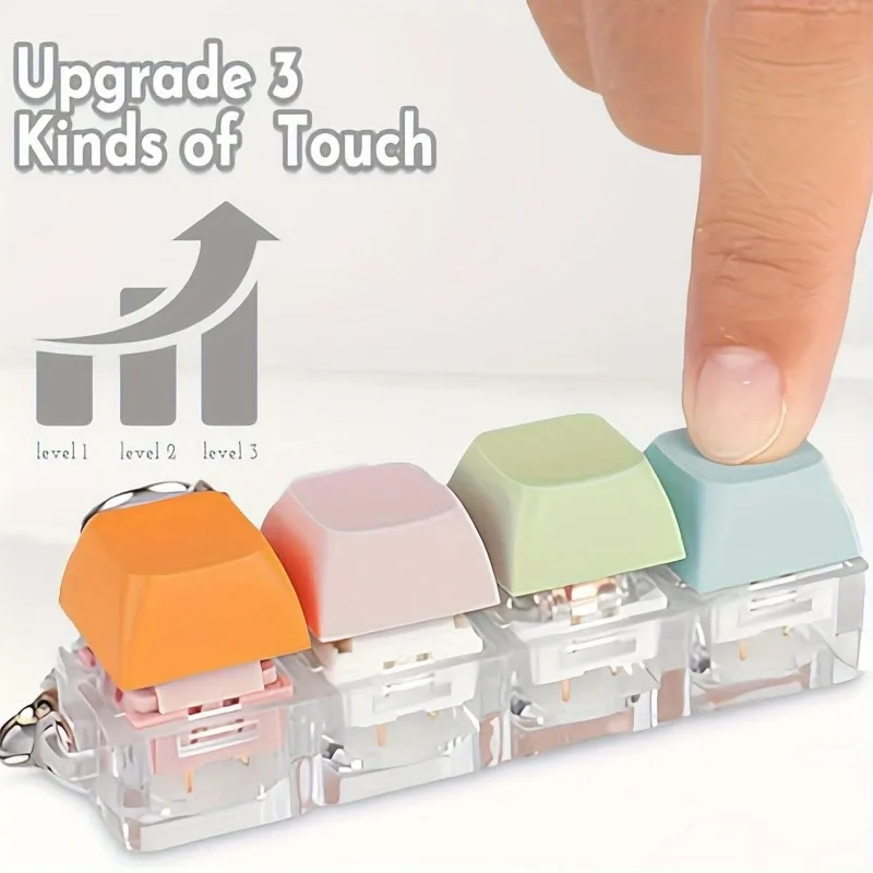 Portable Fidget Keyboard Switch Tester 4 Switches with Carabiner Stress Relief Toy for Adults Fun Typing for Kids
Portable Fidget Keyboard Switch Tester 4 Switches with Carabiner Stress Relief Toy for Adults Fun Typing for Kids