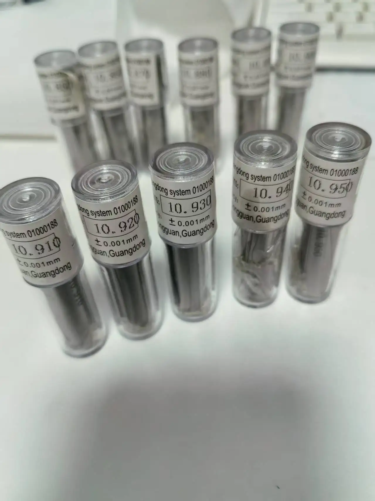 Steel pin gauge,Dia 3,40mm 6,30mm6,50mm each 1pcs, toal 3pcs
Steel pin gauge,Dia 3,40mm 6,30mm6,50mm each 1pcs, toal 3pcs