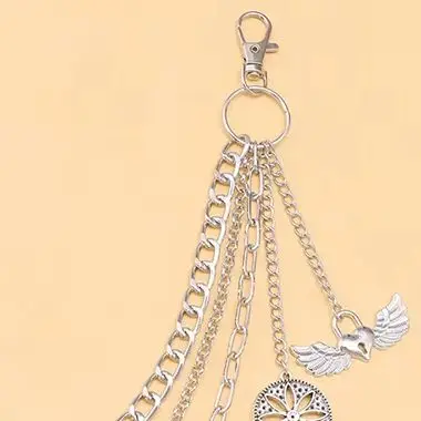 Multi-layer Pants Chain Punk Jeans Waist Chain Trousers Wings Love Lock Pendant Chain Unisex Hip-hop Pants Decor Chain Jewelry
Multi-layer Pants Chain Punk Jeans Waist Chain Trousers Wings Love Lock Pendant Chain Unisex Hip-hop Pants Decor Chain Jewelry