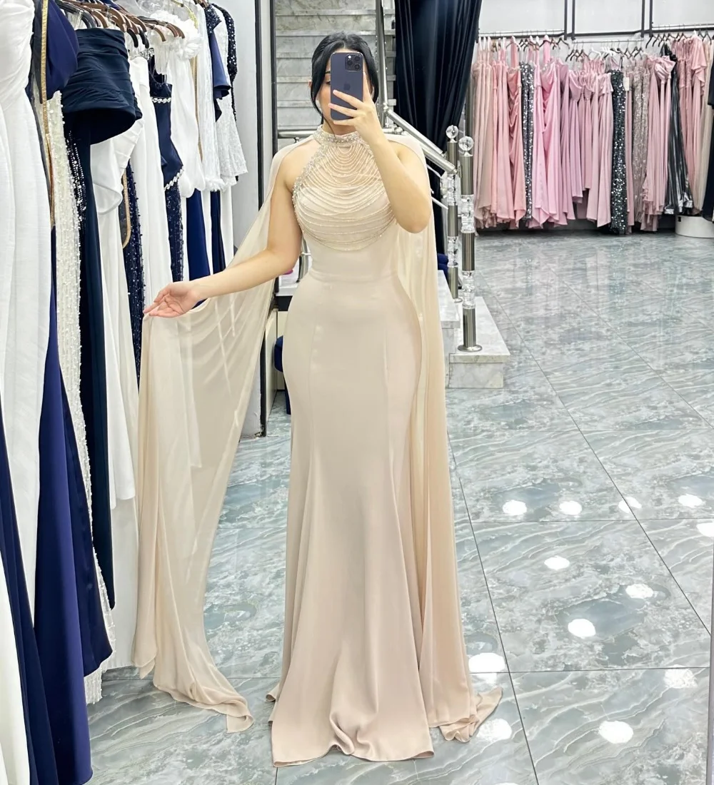 Customized Simple Jersey Pleat Beading Sequined Trumpet Halter Long Bespoke Occasion Prom Dresses Sparkle
Customized Simple Jersey Pleat Beading Sequined Trumpet Halter Long Bespoke Occasion Prom Dresses Sparkle
