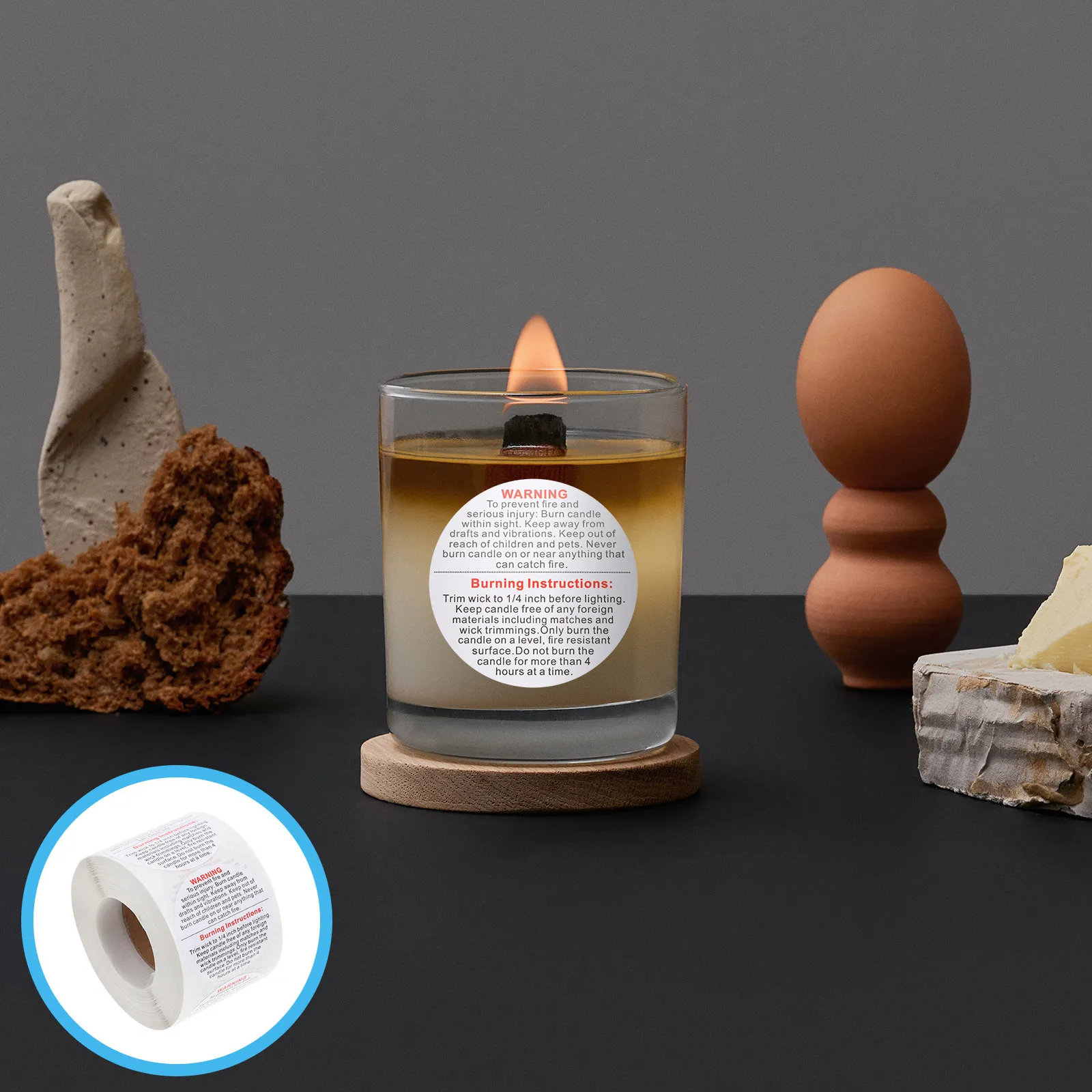 1 Roll Warning Stickers Self-Adhesive Compact Lightweight Removable Safety Decals for Containers Wax Melting
1 Roll Warning Stickers Self-Adhesive Compact Lightweight Removable Safety Decals for Containers Wax Melting