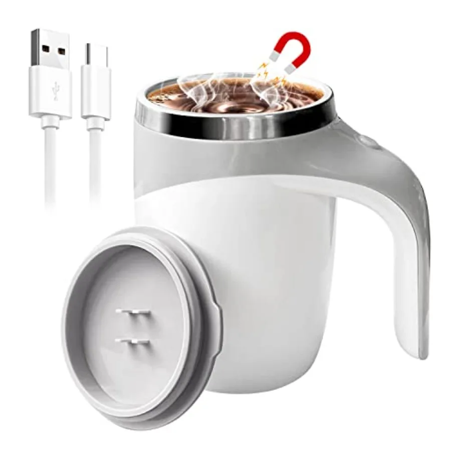 Self Stirring Coffee Mug, Electric Self Mixing Mug Automatic Magnetic Coffee Cup, Rechargeable 380ML Stainless Steel Mug for Co
Self Stirring Coffee Mug, Electric Self Mixing Mug Automatic Magnetic Coffee Cup, Rechargeable 380ML Stainless Steel Mug for Co
