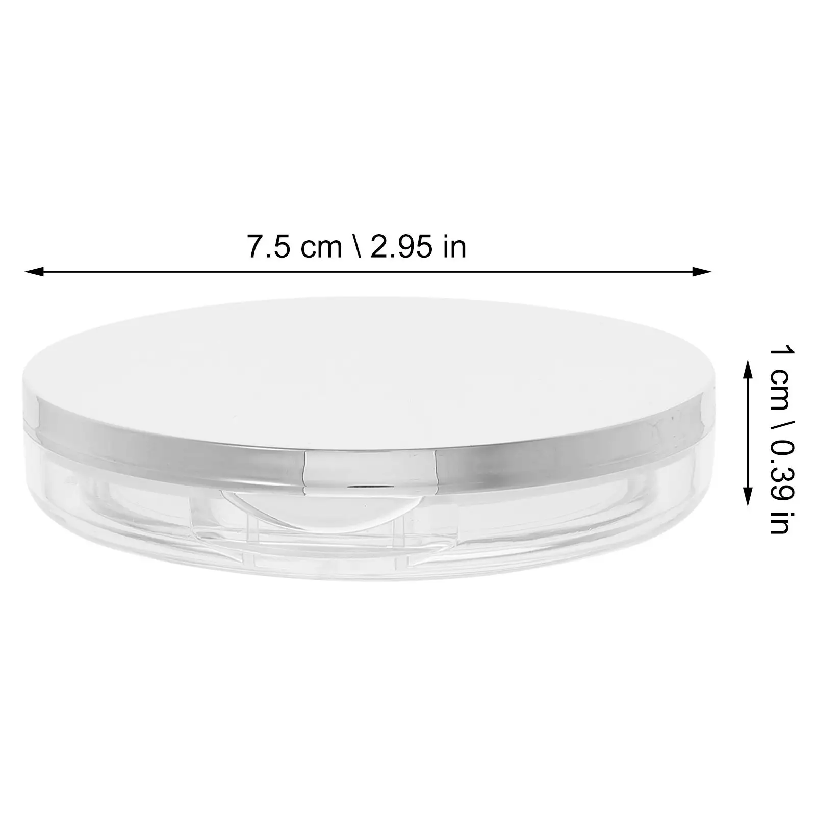 2Pcs Silver Empty Powder Box Lightweight Travel Loose Powder Case Portable Compact Container with Puff Reusable
2Pcs Silver Empty Powder Box Lightweight Travel Loose Powder Case Portable Compact Container with Puff Reusable