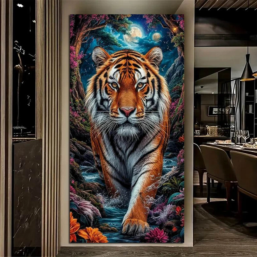 Fullcang Forest Tiger Large Size Diy Diamond Arts Painting Animals Big Cat Full Square Round Drill Mosaic Embroidery Picture
Fullcang Forest Tiger Large Size Diy Diamond Arts Painting Animals Big Cat Full Square Round Drill Mosaic Embroidery Picture