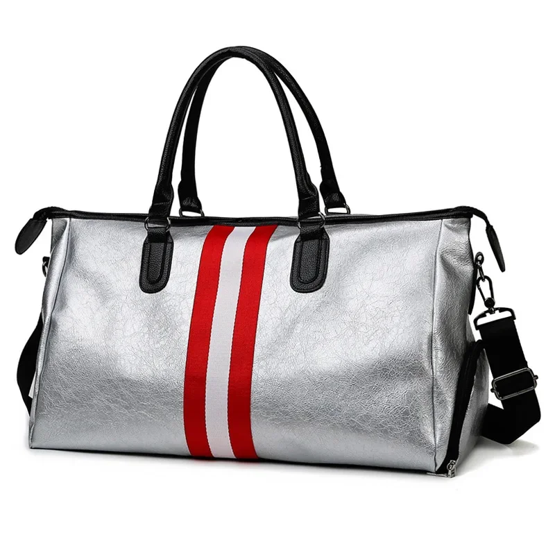 Travel Duffel Bag Fitness Bag Boarding Bag Yoga Bag New Silver Ribbon Independent Shoe Position Large Capacity Travel Bag
Travel Duffel Bag Fitness Bag Boarding Bag Yoga Bag New Silver Ribbon Independent Shoe Position Large Capacity Travel Bag