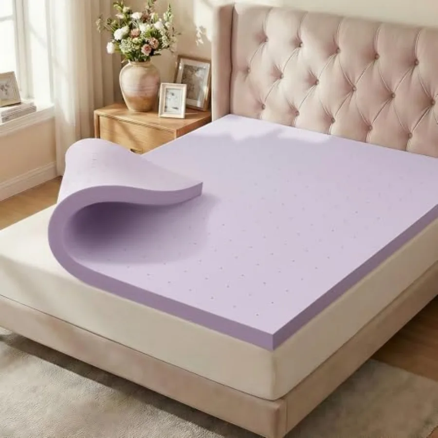 Mattress Topper Gel Infused Memory Foam Mattress Topper for Pressure Relief Breathable Bed Topper a Box CertiPUR-US Certified 6
Mattress Topper Gel Infused Memory Foam Mattress Topper for Pressure Relief Breathable Bed Topper a Box CertiPUR-US Certified 6