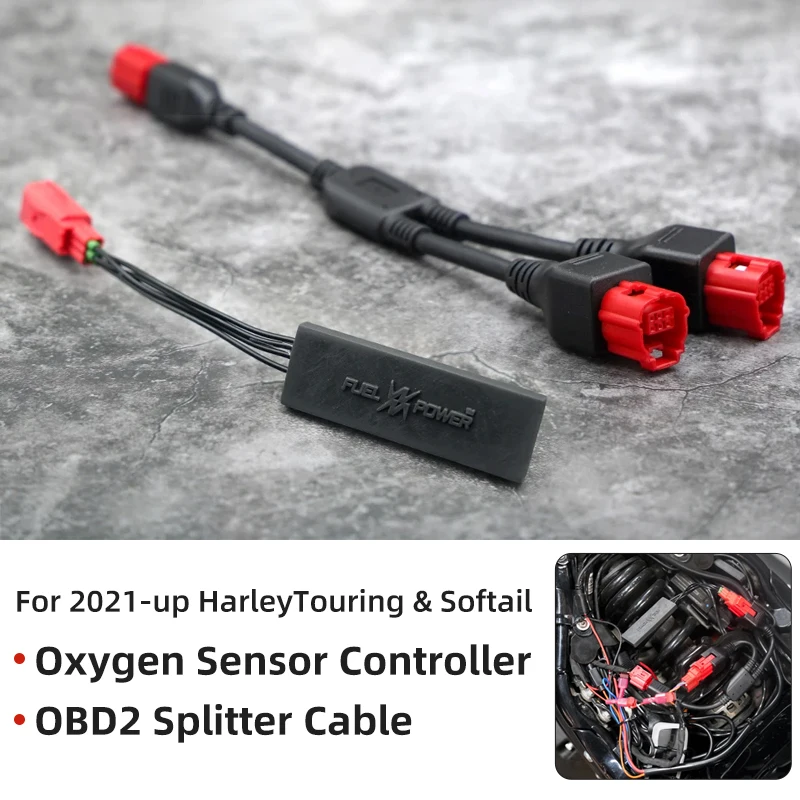 Motorcycle Oxygen Sensor Emulator OBD 1-to-2 Splitter Cable for Harley 2021-up Touring Road/Street Glide Softail Sportster S
Motorcycle Oxygen Sensor Emulator OBD 1-to-2 Splitter Cable for Harley 2021-up Touring Road/Street Glide Softail Sportster S