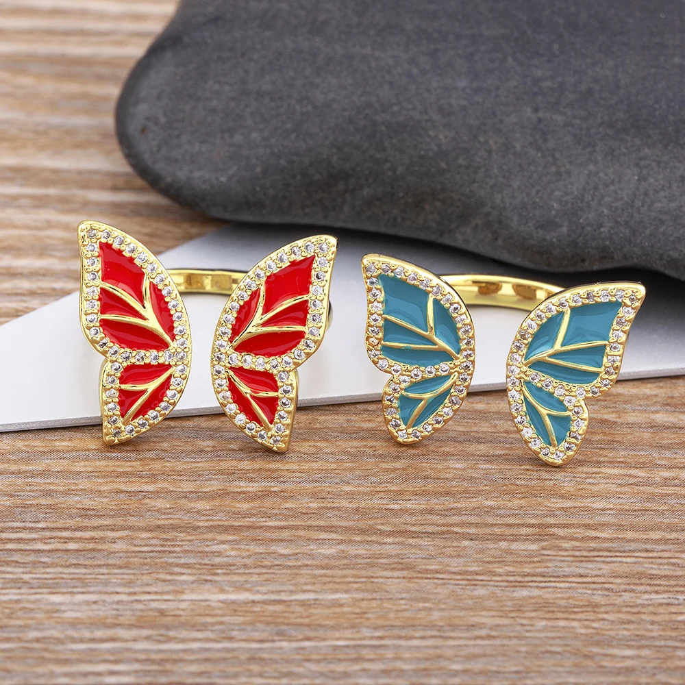 High Quality New Style INS Butterfly Enamel Dripping Oil Glazed Geometric Ring 5 Colors for Women Party Friendship Jewelry Gift
High Quality New Style INS Butterfly Enamel Dripping Oil Glazed Geometric Ring 5 Colors for Women Party Friendship Jewelry Gift