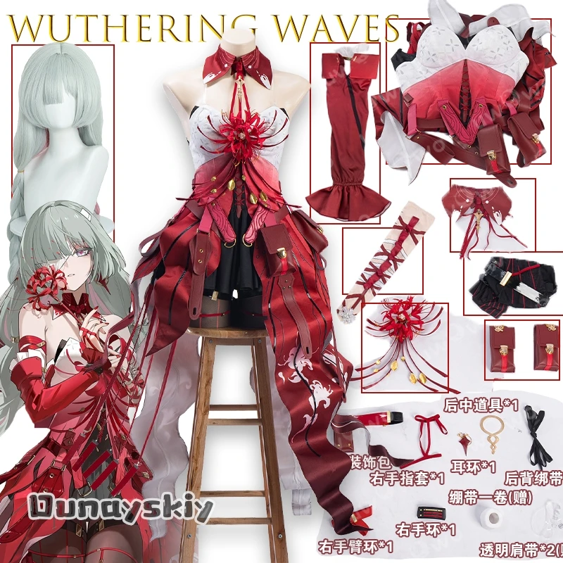 {Dunayskiy States}Wuthering Waves Phrolova Lycoris Radiata Косплей Костюм для женщин Сексуальная школьная форма Вечеринка Хэллоуин Сексуальная
{Dunayskiy States}Wuthering Waves Phrolova Lycoris Radiata Косплей Костюм для женщин Сексуальная школьная форма Вечеринка Хэллоуин Сексуальная