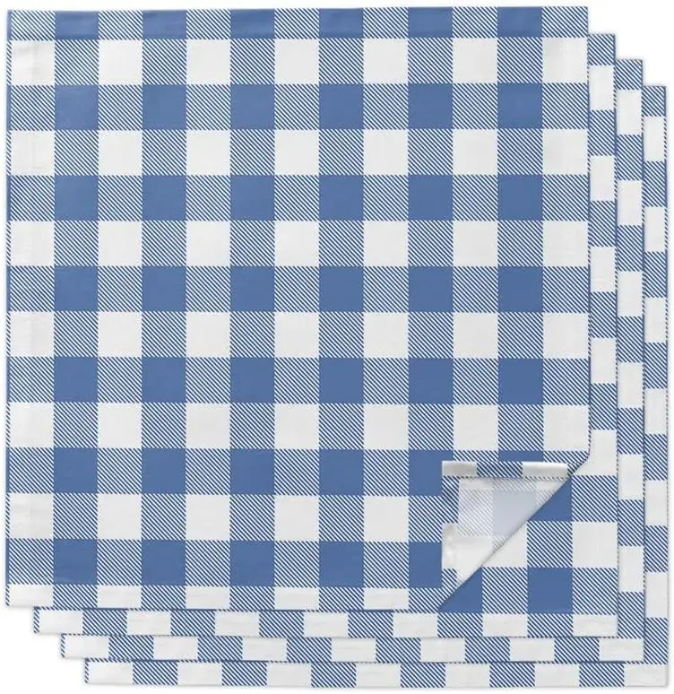 Pastoral Dark Plaid Table Napkin Cloth Set for Party Wedding Kitchen Dinner Napkins(4pcs)
Pastoral Dark Plaid Table Napkin Cloth Set for Party Wedding Kitchen Dinner Napkins(4pcs)