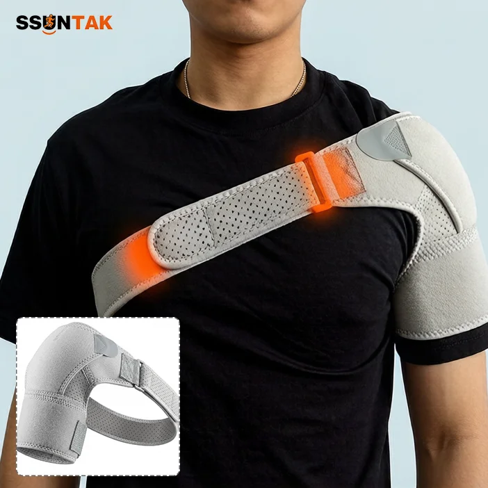 SSUNTAK Adjustable Shoulder Brace Neoprene Compression Sleeve for Men Women Left Right Arm Rotator Cuff Tear Joint Pain Recovery
SSUNTAK Adjustable Shoulder Brace Neoprene Compression Sleeve for Men Women Left Right Arm Rotator Cuff Tear Joint Pain Recovery