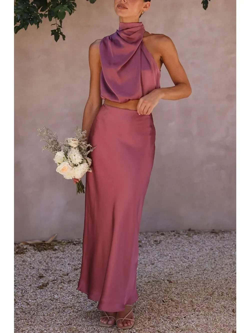 Summer Sexy Satin Two Piece Set Women Fashion Solid Sleeveless Top Skirt Satin Two Piece Set Women
Summer Sexy Satin Two Piece Set Women Fashion Solid Sleeveless Top Skirt Satin Two Piece Set Women