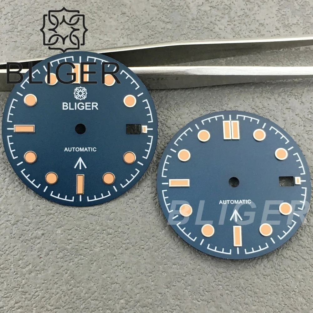 BLIGER 31mm Matte Navy Watch Dial With Green Luminous Suitable For NH35/ETA2824 PT5000/Mingzhu Miyota Movement Watch Accessories
BLIGER 31mm Matte Navy Watch Dial With Green Luminous Suitable For NH35/ETA2824 PT5000/Mingzhu Miyota Movement Watch Accessories