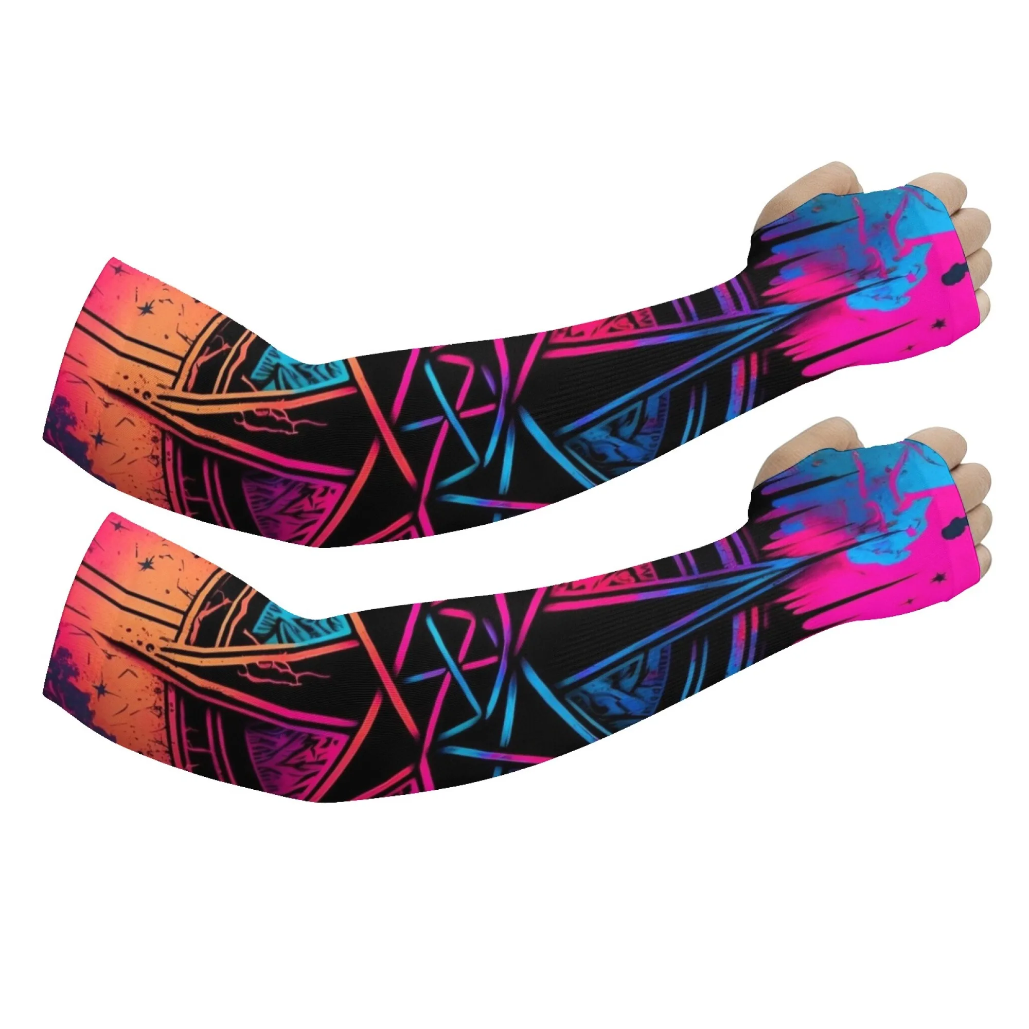 Unisex Arm Sleeves with Pentagram Print Comfortable Breathable and Sun-protective Sleeves Outdoor Fitness and Hiking Sleeves
Unisex Arm Sleeves with Pentagram Print Comfortable Breathable and Sun-protective Sleeves Outdoor Fitness and Hiking Sleeves