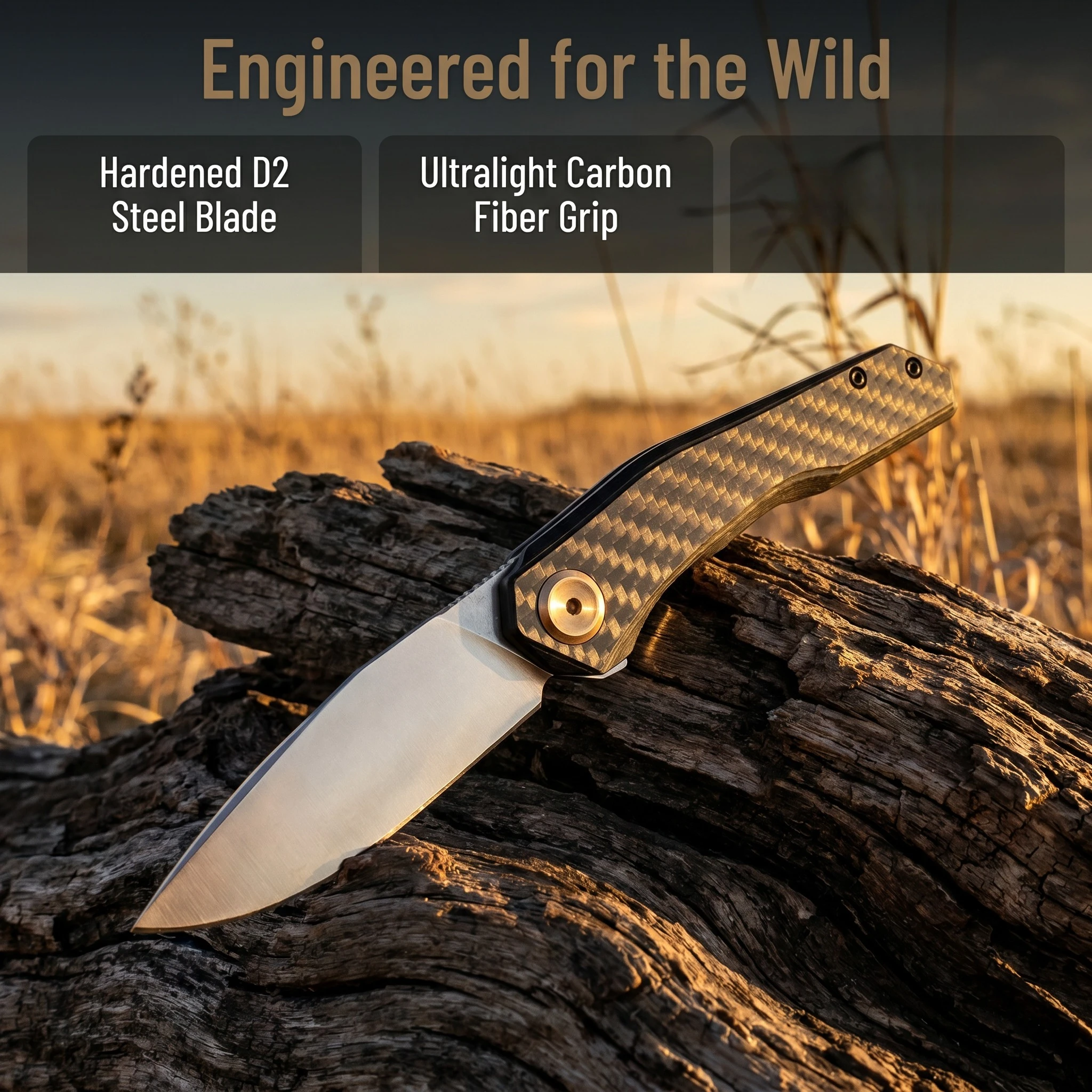0545 Wilderness Adventure Non-Slip Grip Carbon Fiber Handle Folding Knife with Belt Clip Forest Trekking Camping Picnic Tool EDC
0545 Wilderness Adventure Non-Slip Grip Carbon Fiber Handle Folding Knife with Belt Clip Forest Trekking Camping Picnic Tool EDC