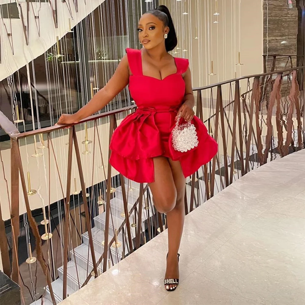 Red Unique Sexy Pretty Short Party Dresses Sweetheart Satin Pleated Women Mini Cocktail Prom Gowns Plus Size Custom Made
Red Unique Sexy Pretty Short Party Dresses Sweetheart Satin Pleated Women Mini Cocktail Prom Gowns Plus Size Custom Made