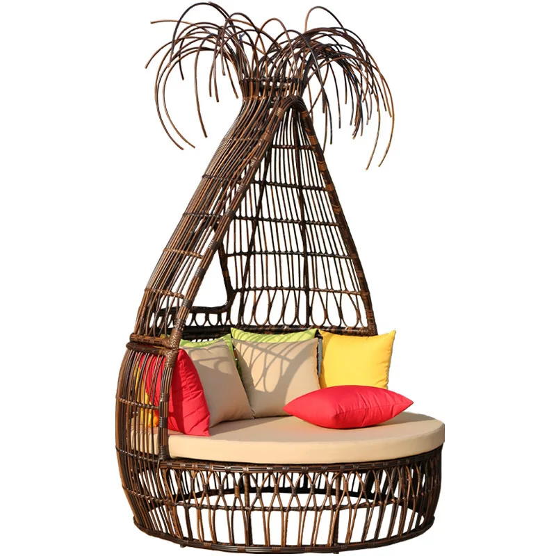 Outdoor rattan bed round bed outdoor courtyard bird's nest creative balcony leisure sun protection waterproof modeling rattan
Outdoor rattan bed round bed outdoor courtyard bird's nest creative balcony leisure sun protection waterproof modeling rattan