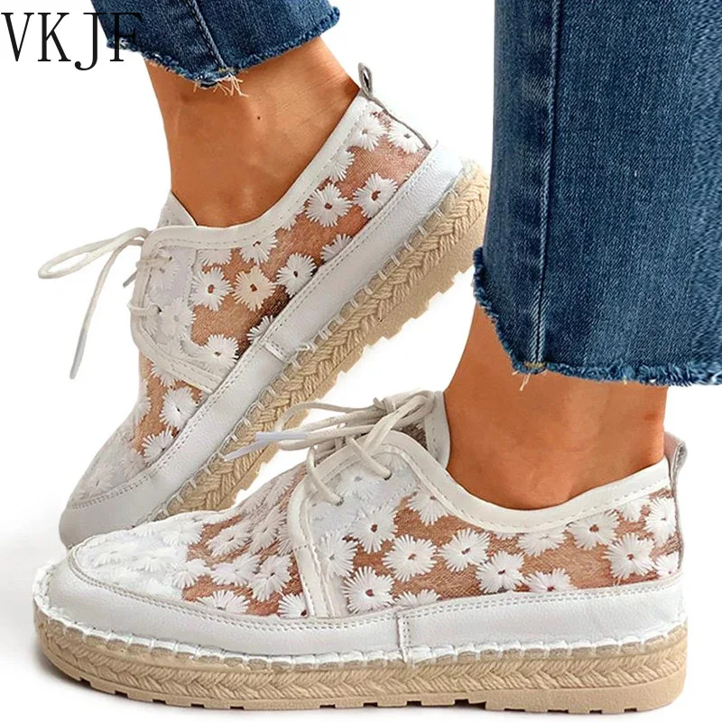 Summer Comfortable Loafers 2024Women's Retro Mesh Breathable Flat Casual Shoes 35-40 Hollow Embroidery Lace Up Female Sneakers
Summer Comfortable Loafers 2024Women's Retro Mesh Breathable Flat Casual Shoes 35-40 Hollow Embroidery Lace Up Female Sneakers