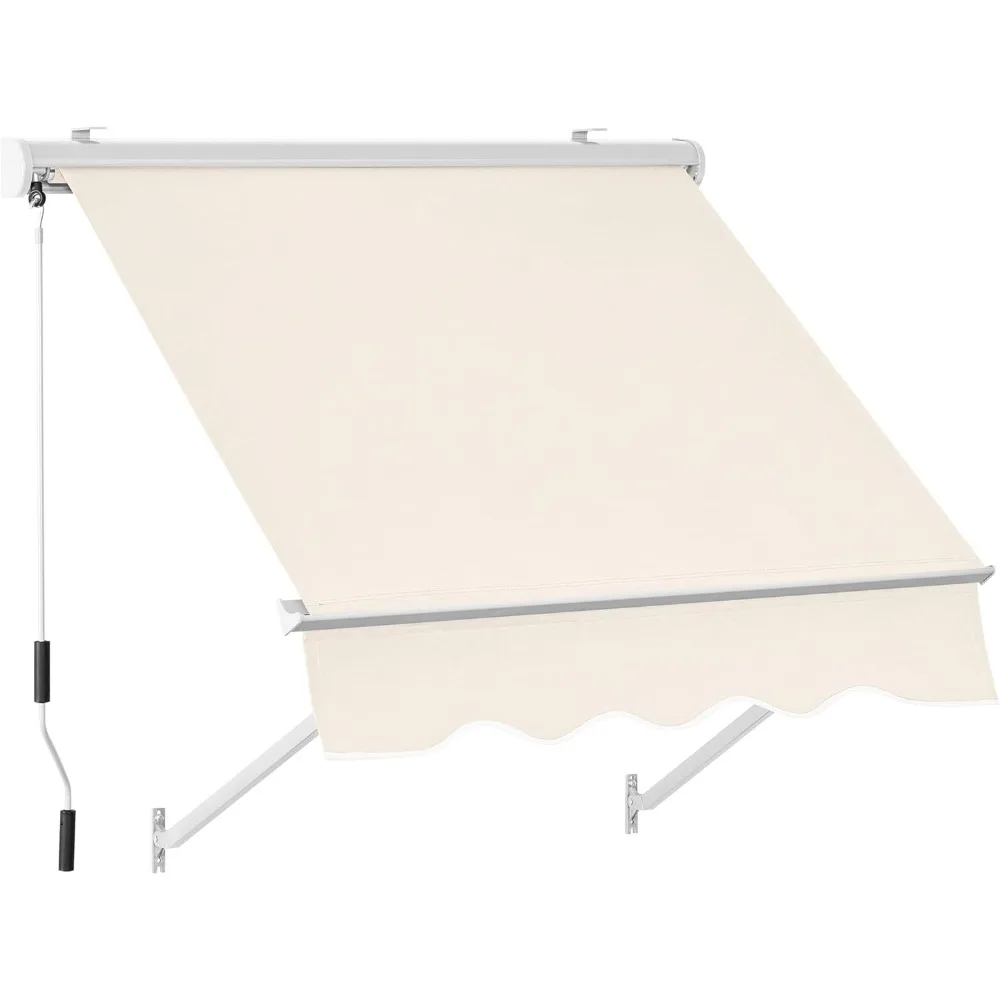Patio Window Awnings, Fully Assembled Manual Retractable Sunshade Canopy for Windows & Doors
Patio Window Awnings, Fully Assembled Manual Retractable Sunshade Canopy for Windows & Doors
