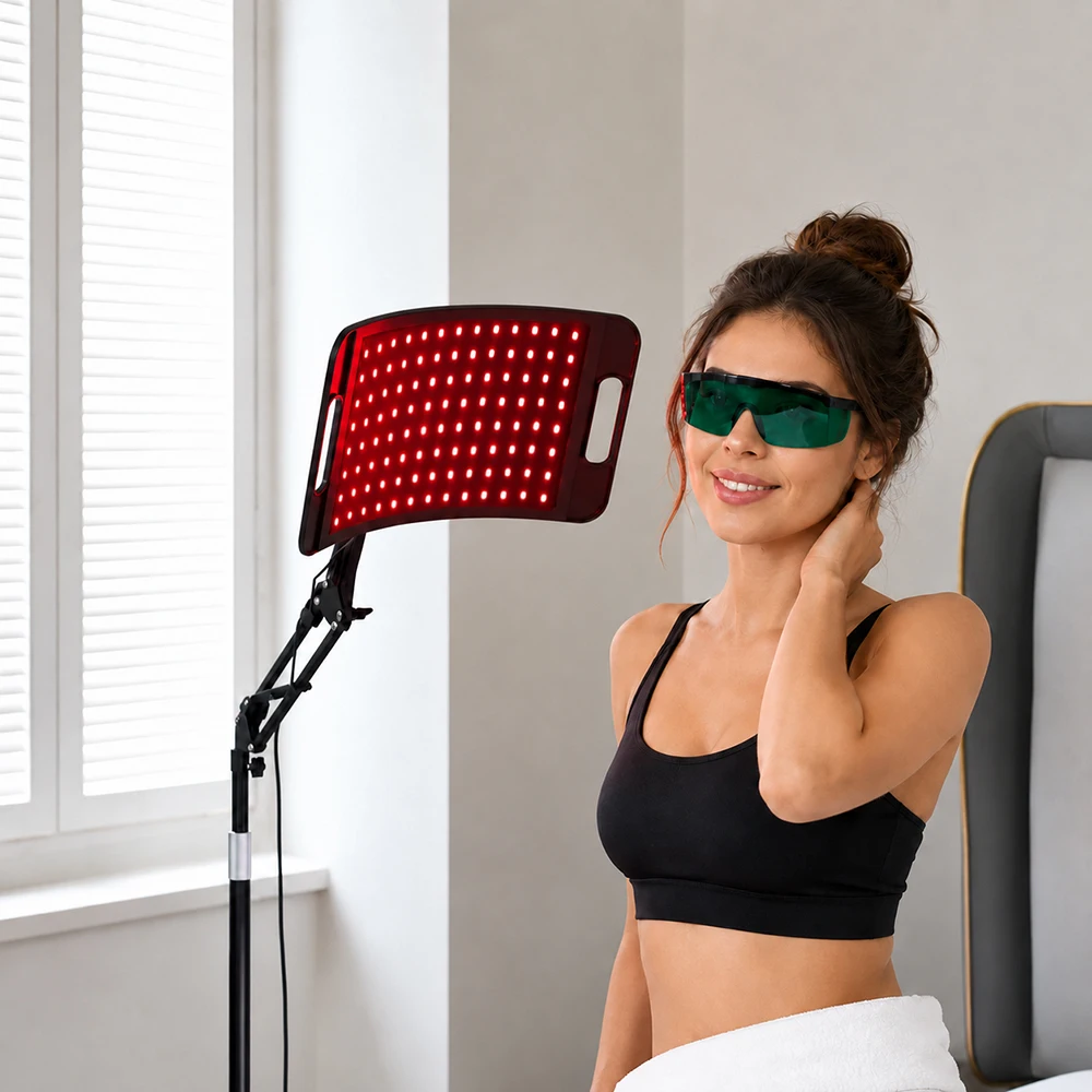 660nm 850nm Red Light Therapy Lamp with Stand, Near Infrared Light Device for Face Skin Care Body Wellness Home Spa,Adjustable Stand Red Light Panel
660nm 850nm Red Light Therapy Lamp with Stand, Near Infrared Light Device for Face Skin Care Body Wellness Home Spa,Adjustable Stand Red Light Panel