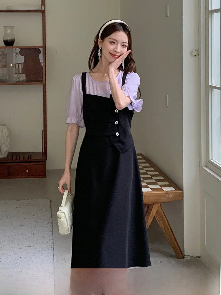 plus Size Summer Dress Vintage Design Slimming Illusion Fake Two-Piece Style Comfortable Polyester Material Short Sleeve Midi...
plus Size Summer Dress Vintage Design Slimming Illusion Fake Two-Piece Style Comfortable Polyester Material Short Sleeve Midi...