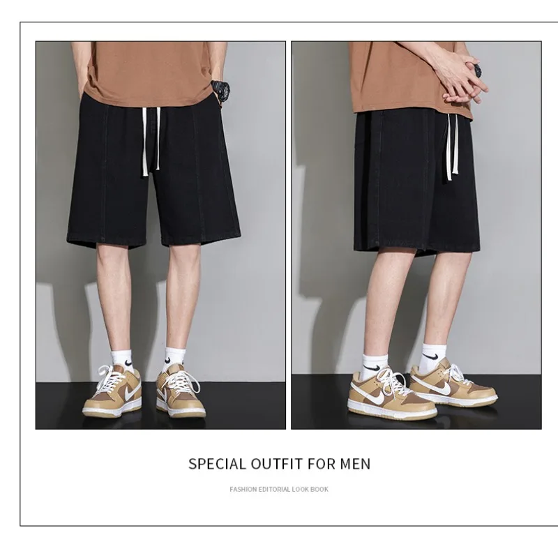 Summer Men's Fashion Trend Casual Denim Five Quarter Shorts Outdoor Street Fashion Loose Comfortable Classic Denim Shorts
Summer Men's Fashion Trend Casual Denim Five Quarter Shorts Outdoor Street Fashion Loose Comfortable Classic Denim Shorts