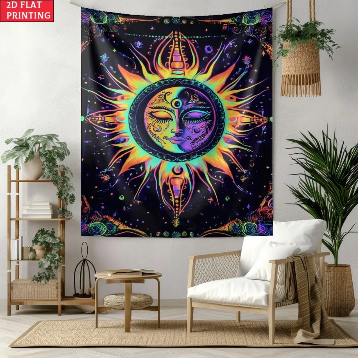 VIKAMA Neon Sun Tapestry Psychedelic Wall Hanging Trippy Aesthetic Art with Third Eye Design for Bedroom Music Festival Decor
VIKAMA Neon Sun Tapestry Psychedelic Wall Hanging Trippy Aesthetic Art with Third Eye Design for Bedroom Music Festival Decor