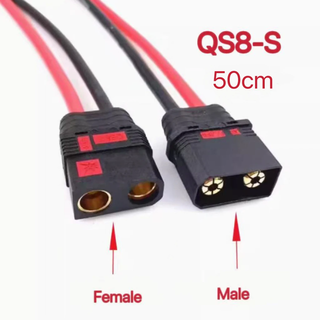 Соединительный кабель с косичкой QS8 «папа-мама» QS8-S с силиконовым проводом 8AWG 50 см для RC Hobby Battery FPV
Соединительный кабель с косичкой QS8 «папа-мама» QS8-S с силиконовым проводом 8AWG 50 см для RC Hobby Battery FPV