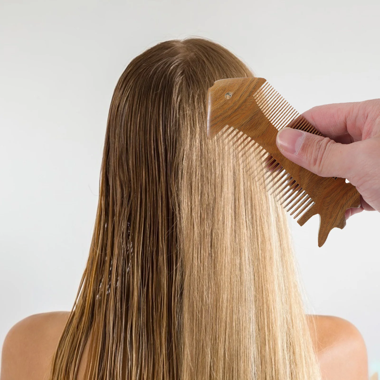 Portable Sandalwood Fish Shape Comb Natural Aroma Polished Teeth Scalp Massager No Snags Static Frizz Easy Detangle
Portable Sandalwood Fish Shape Comb Natural Aroma Polished Teeth Scalp Massager No Snags Static Frizz Easy Detangle